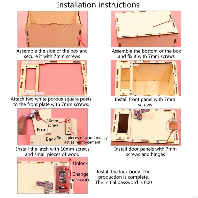 Science Project Toys Making - 54DA bricolage Kits fabrication coffre-fort projets