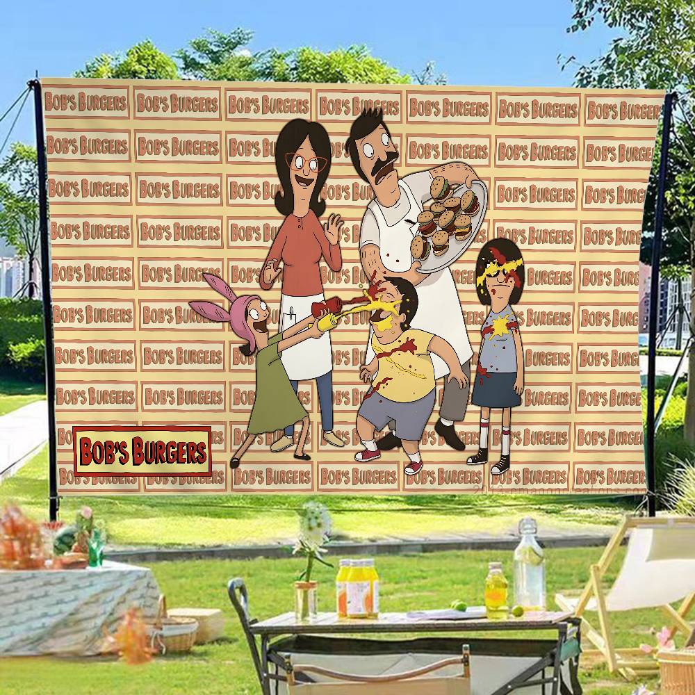 Science Bob - BobS-Burgers Anmie – Grand drapeau imprimé,